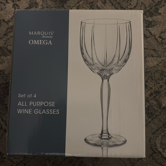 Waterford Crystal Other - New in box Marquis Omega wine glasses (011)